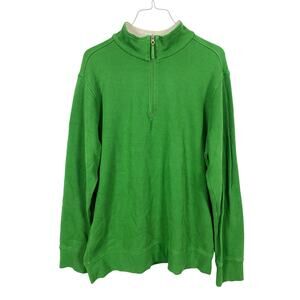 Siegfried & Company Men's Green 1/4 Zip Pullover Sweater Knit Size M